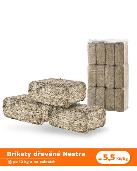 LNĚNÉ BRIKETY – 1000 kg (1 paleta)